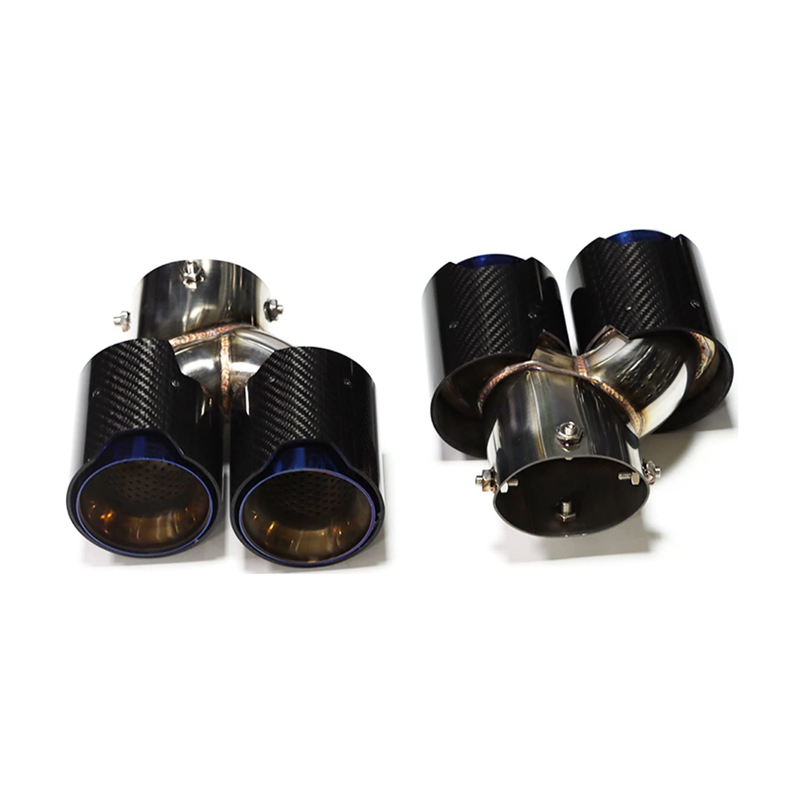 Auspuffblende Für G20 G21 M340i Auspuff 304 Edelstahl Schalldämpfer Spitze Düse Quad Auto Auspuff Endrohr Endrohr(Carbon Fiber C) von CQRBNE