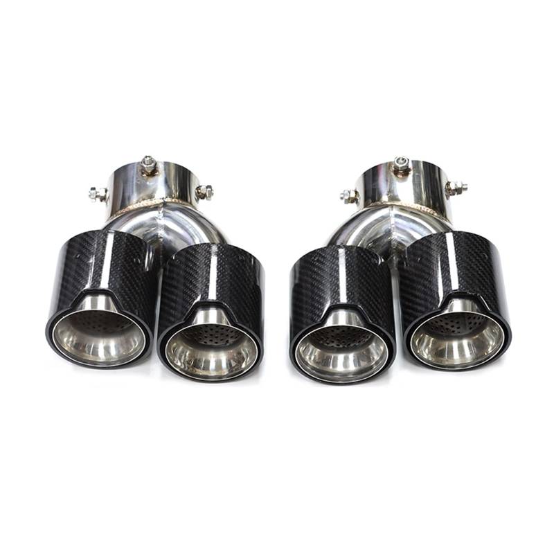 Auspuffblende Für G20 G21 M340i Auspuff 304 Edelstahl Schalldämpfer Spitze Düse Quad Auto Auspuff Endrohr Endrohr(Carbon Fiber e) von CQRBNE