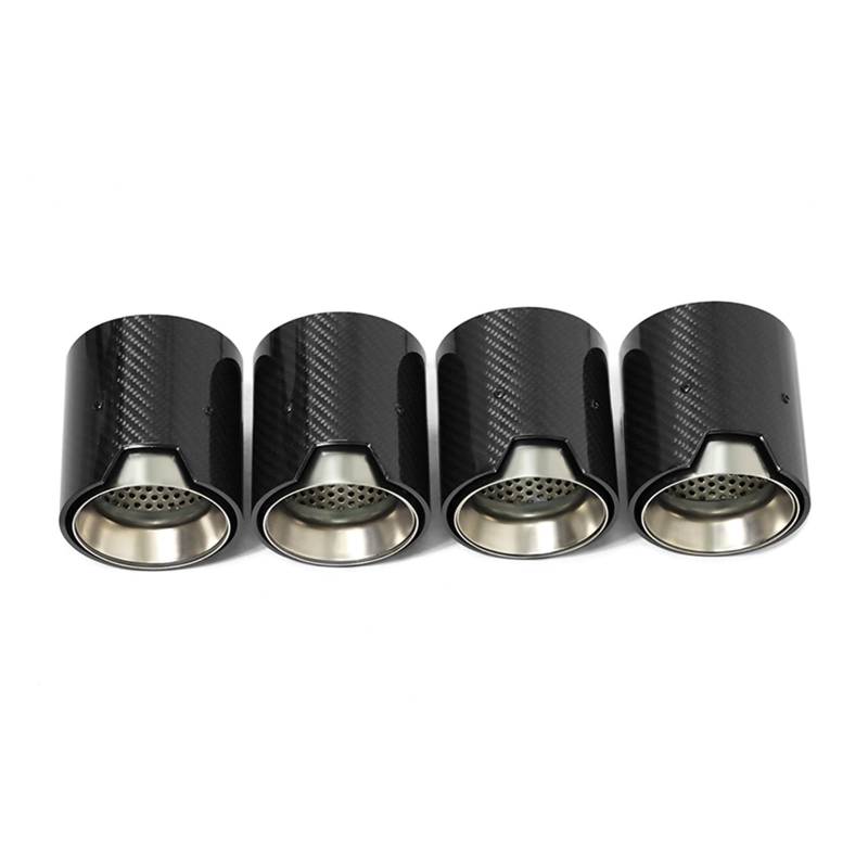 Auspuffblende Für M2 F8 M3 F80 M4 F82 M5 F10 M6 F12 Schalldämpferspitze 70mm Düse 4 Stück Autoauspuffspitze Endrohr(Carbon Fiber B) von CQRBNE