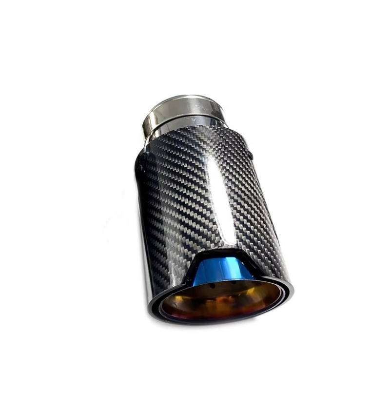 Auspuffblende Für M2 F87 M3 F80 M4 F82 F83 Düsengröße Autoauspuff Racing Düsengröße 1 Stück Carbon Fiber Blau Auspuffspitzen Endrohr(ID 63MM-OD 93MM) von CQRBNE