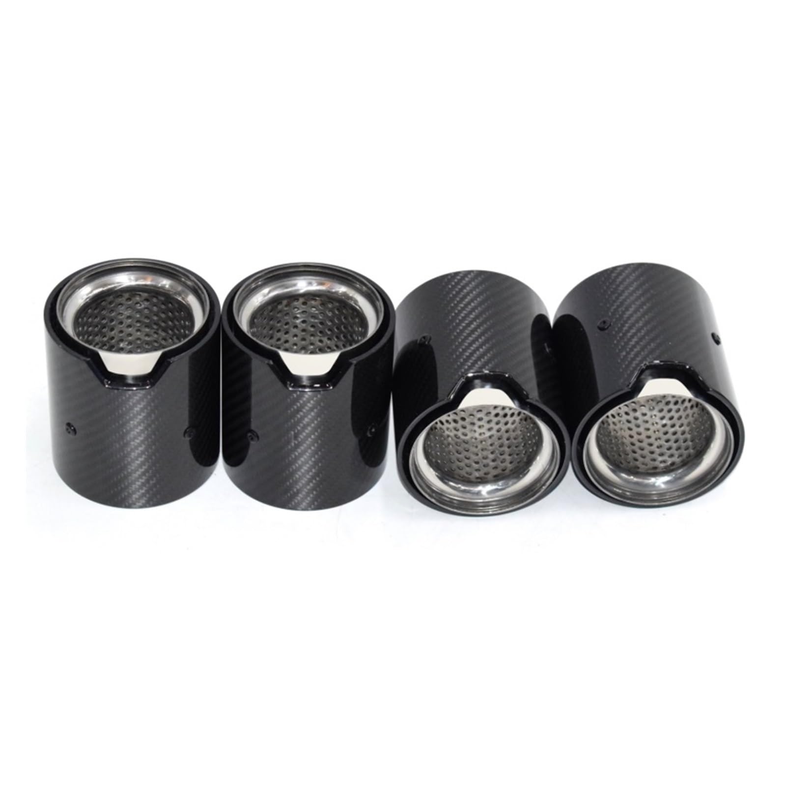 Auspuffblende Für M2 M3 M4 Carbon Fiber Schalldämpfer F80 F82 F83 F84 F87 Endrohr Endrohr Spitze Düse Auspuff Kopf Endrohr(Silber) von CQRBNE