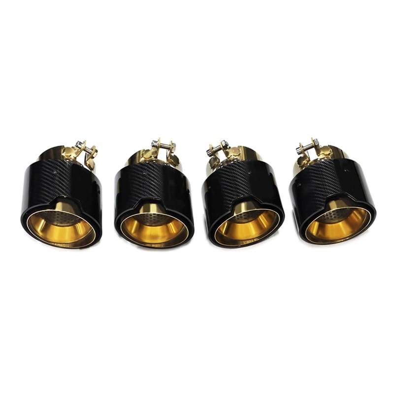 Auspuffblende Für M2 M3 M4 G80 G82 G83 G87 Auspuffanlage Rohre Schalldämpfer Spitze Düse 4 Teile/los Carbon Fiber Exhaut Tipps Endrohr(Carbon Fiber B) von CQRBNE