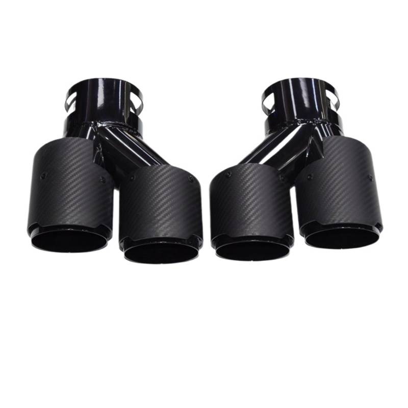 Auspuffblende Für M240i M340i M440i 2020-2024 Carbon Fiber Endrohr G21 G22 G42 Auspuffrohr Upgrade Quad Schalldämpfer Spitze Düse Endrohr(E) von CQRBNE