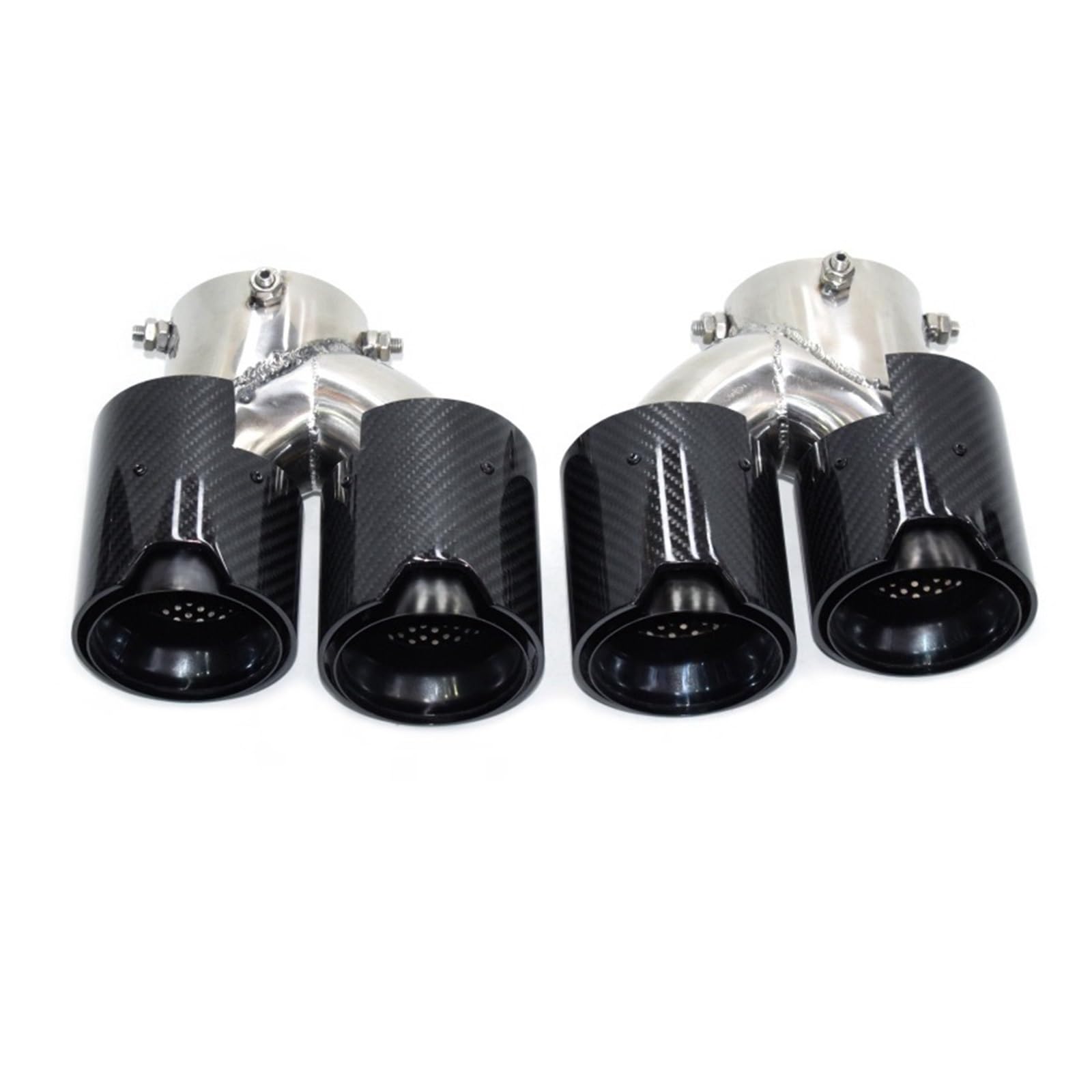 Auspuffblende Für M240i M340i M440i 2020-2024 Carbon Fiber Endrohr G21 G22 G42 Auspuffrohr Upgrade Quad Schalldämpfer Spitze Düse Endrohr(J) von CQRBNE