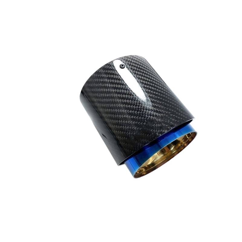 Auspuffblende Für MINI Für Cooper S R55 R56 R57 R58 R59 R60 R61 F54 F56 F57 F60 Schalldämpferrohre 1 Stück Auspuffschalldämpferspitzen Endrohr(72MM-95MM Blue) von CQRBNE
