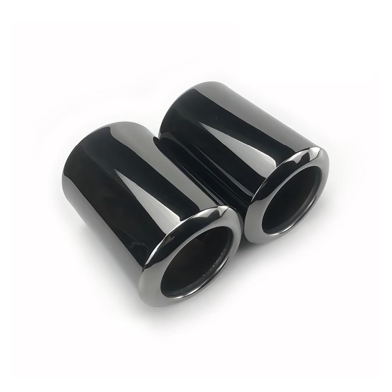 Auspuffblende Für Mazda CX5 CX-5 2017-2021 Auto-Auspuff-Schalldämpfer-Tipp Rundes Edelstahl-Rohr-Auspuff-Endschalldämpfer-Rohr Endrohr(Black 2piece) von CQRBNE