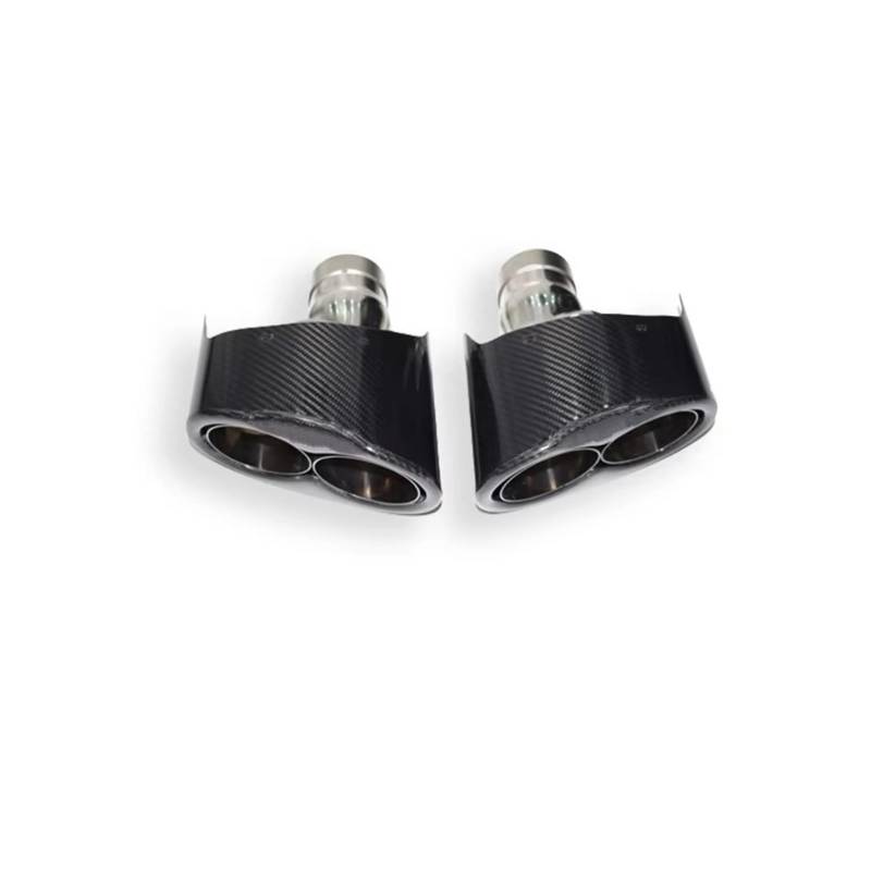 Auspuffblende Für RS4 RS5 RS6 RS7 Endrohr Tipe Throat 1 Paar Edelstahl Carbon Fiber Auspuff Schalldämpfer Rohr Endrohr(Army green) von CQRBNE