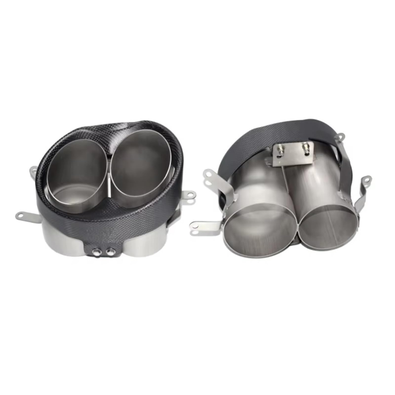 Auspuffblende Für RS6 RS7 2012-2018 Carbon Fiber Endrohr Doppel-loch Auspuffrohr Schalldämpfer Spitze Düse Auspuff Kopf Endrohr Auspuffblende Für RS6 RS7 2012-2018 Carbon Fiber Endrohr Doppel-loch Auspuffrohr Schalldämpfer Spitze Düse Auspuff Kopf Endrohr von CQRBNE