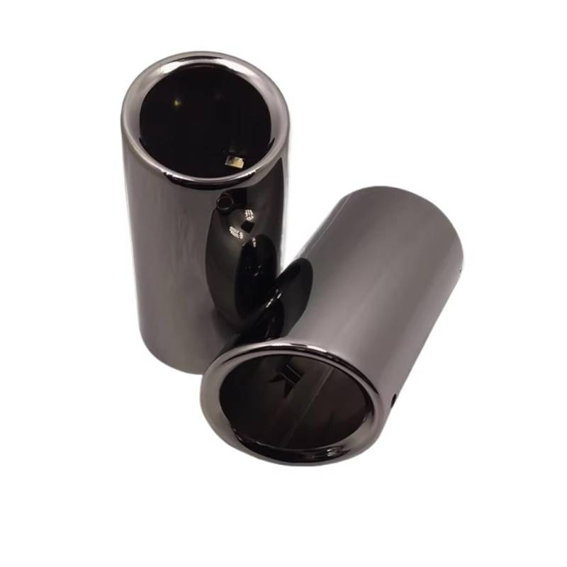 Auspuffblende Für Sagitar Für Lavida Für Bora Für Golf Für Tiguan Endrohr Edelstahl Auspuff Schalldämpfer Spitze Düse Endrohr(Slanted black) von CQRBNE