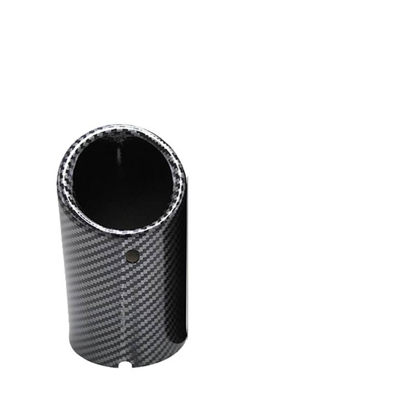 Auspuffblende Für VW CC 2012 2013 2014 2015 1/2 Stück Auto Auto Auspuff Tip Schalldämpfer Rohr Abdeckung Endrohr(76mm-carbon-1piece) von CQRBNE
