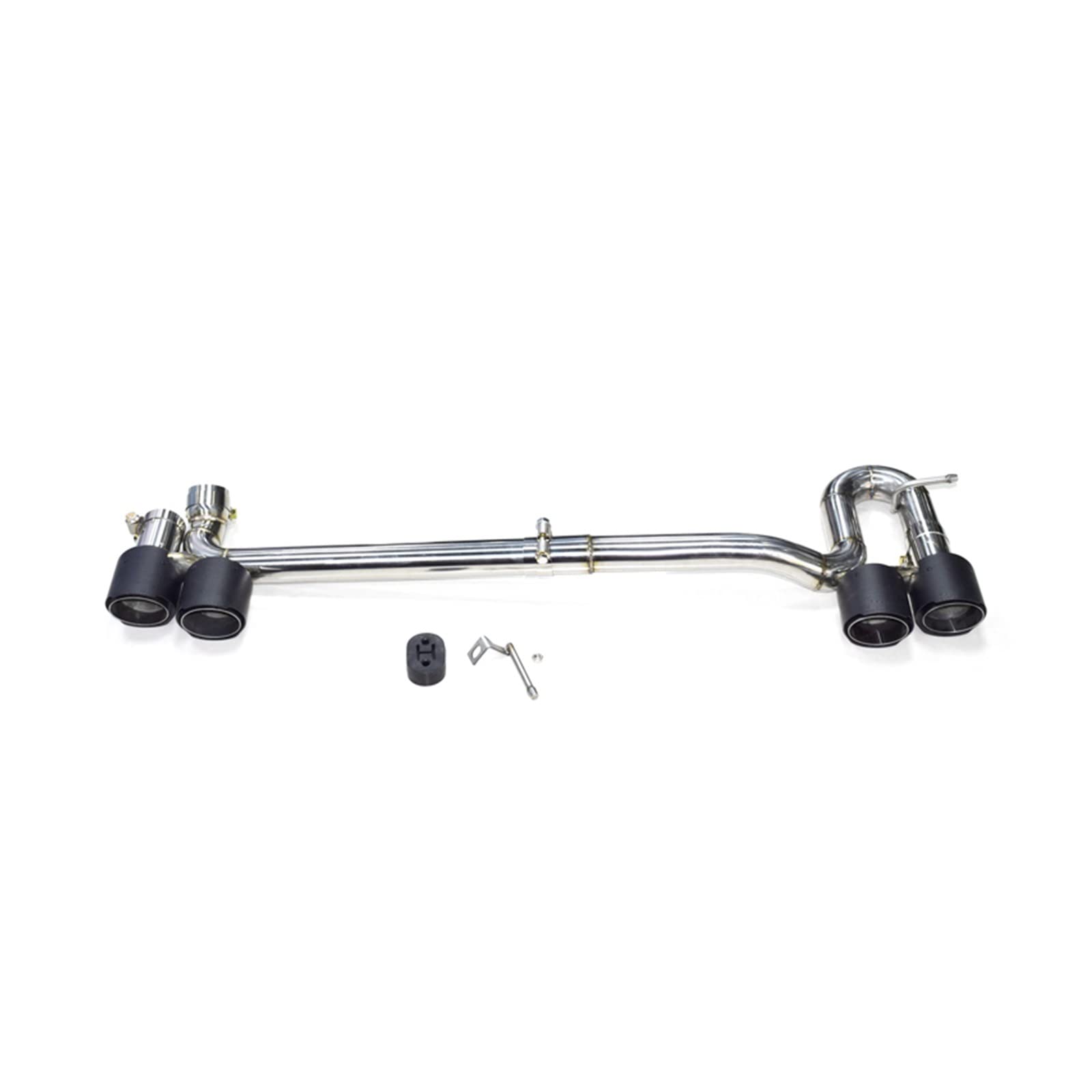 Auspuffblende Für VW CC Schalldämpferspitzen 4 Out Carbon Fiber Auspuffrohr Düsensystem 1 Set 304 Edelstahl Auto Auspuffspitze Endrohr(Carbon Fiber) von CQRBNE