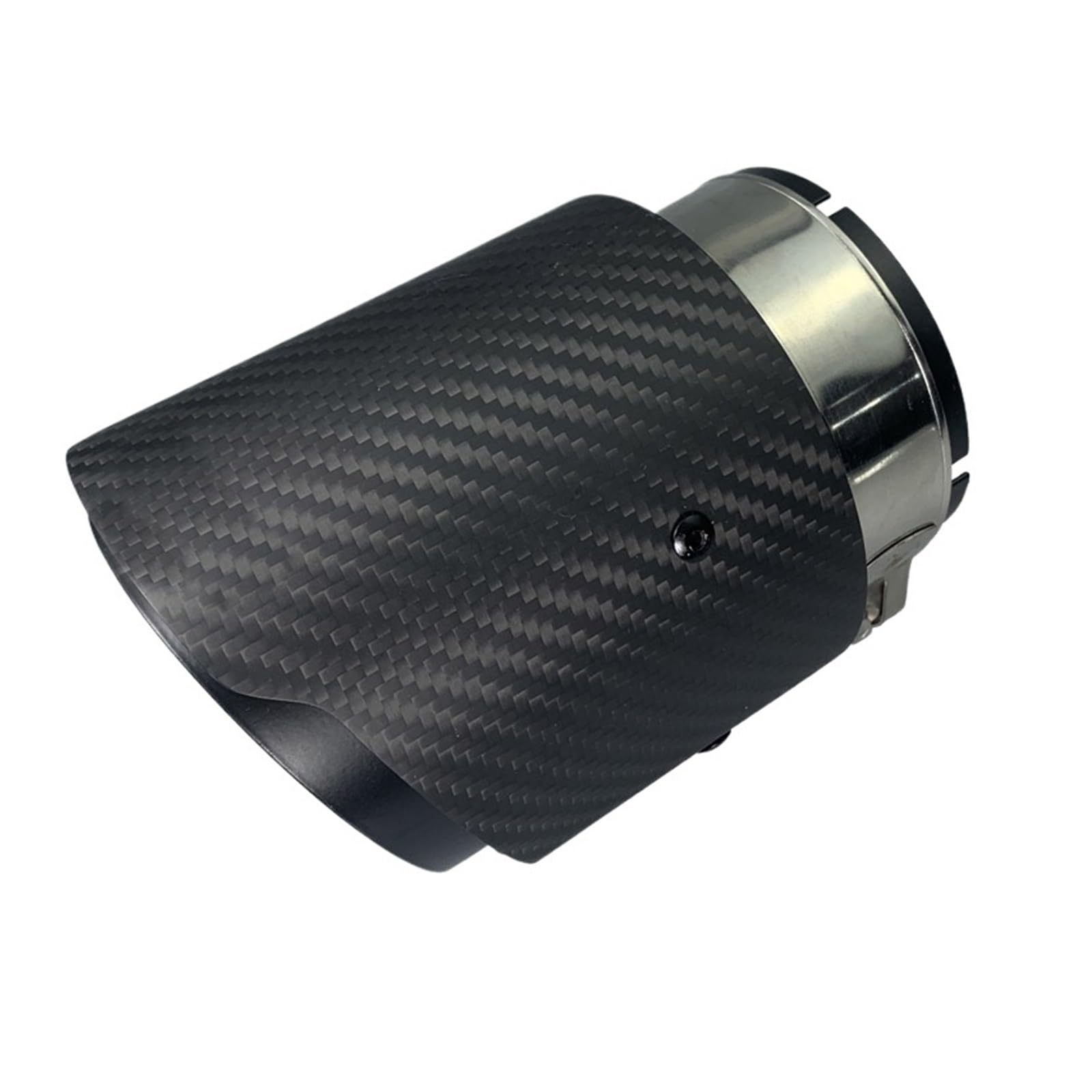 Auspuffblende Für X5 F15 E70 X6 F16 Auspuffblende Schalldämpfer Rohr Matt Carbon Fiber 86mm Einlass 1 Stück Endrohr(Matte black) von CQRBNE