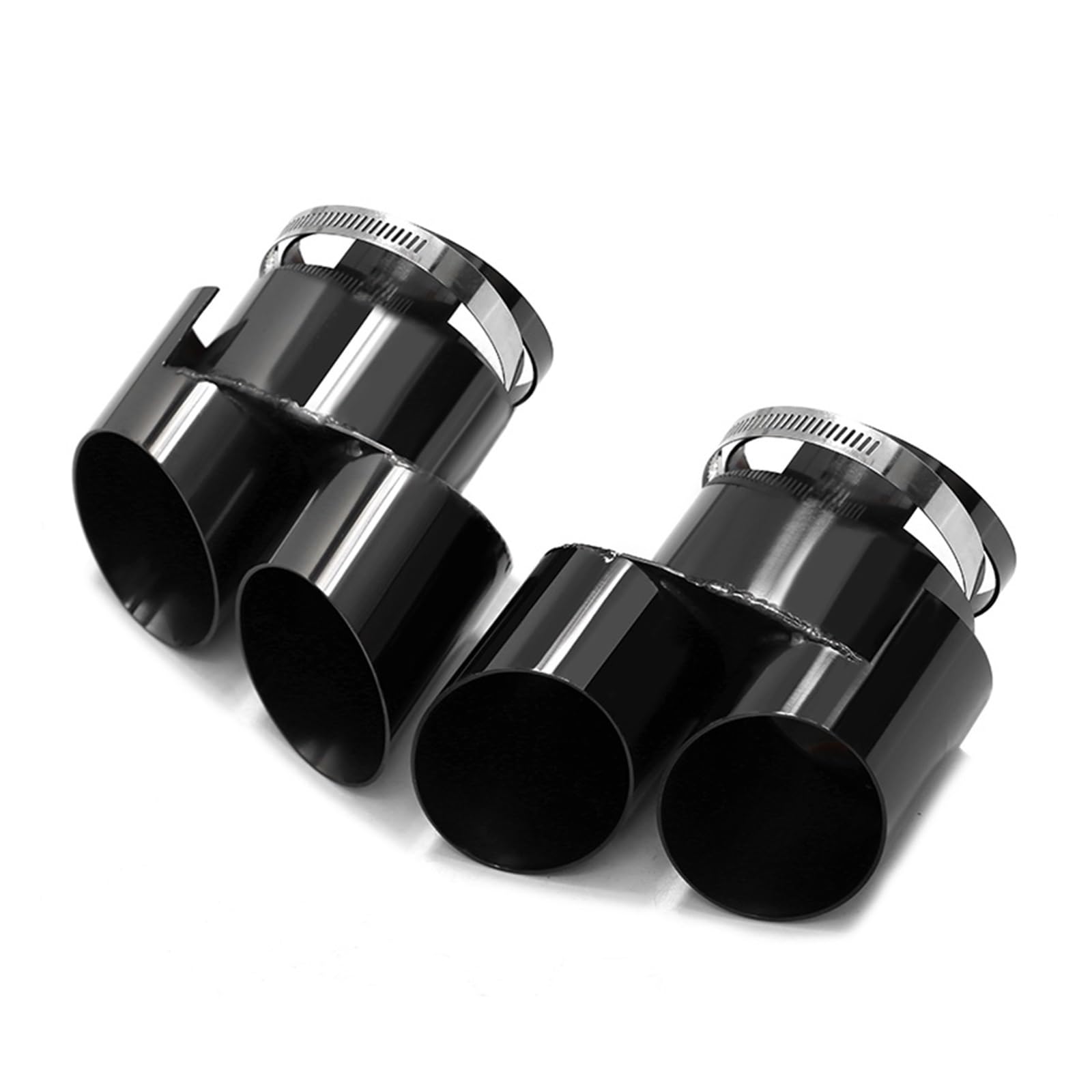 Auspuffblende Für X5 G05 X6 G06 X7 G07 Auspuffanlage Endrohre Schalldämpfer Edelstahl Keine Schweißspitzen Quad-Auspuffspitze Endrohr(Schwarz) von CQRBNE