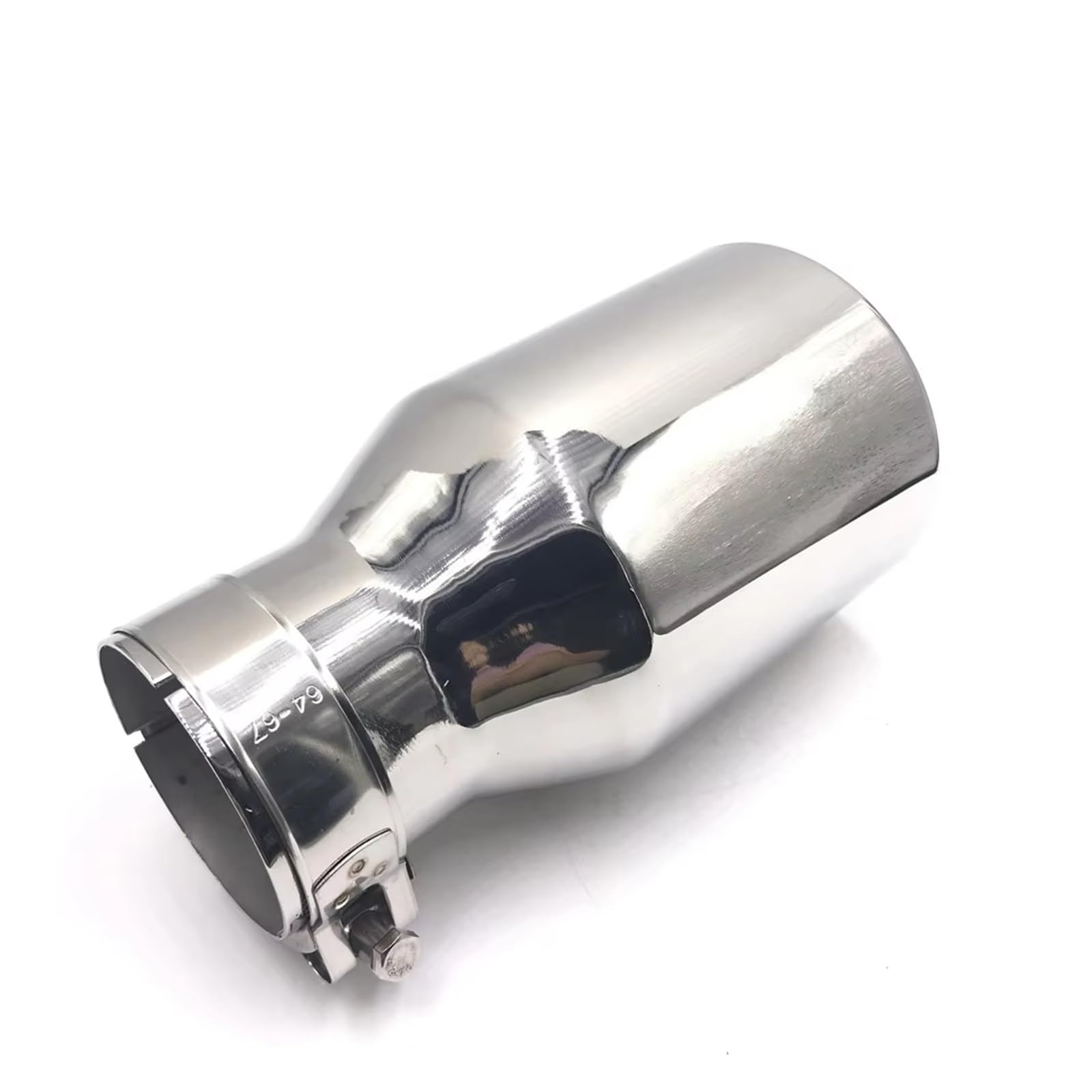Auspuffblende Universal 1 Stücke 63mm-101mm 304 Edelstahl Auto Hinten Runde Auspuffrohr Schwanz Schalldämpfer Spitze Endrohr(ID 57mm-OD 89mm) von CQRBNE