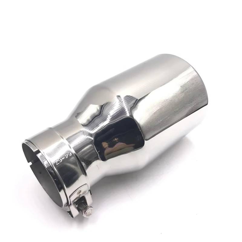 Auspuffblende Universal 1 Stücke 63mm-101mm 304 Edelstahl Auto Hinten Runde Auspuffrohr Schwanz Schalldämpfer Spitze Endrohr(ID 70mm-OD 89mm) von CQRBNE
