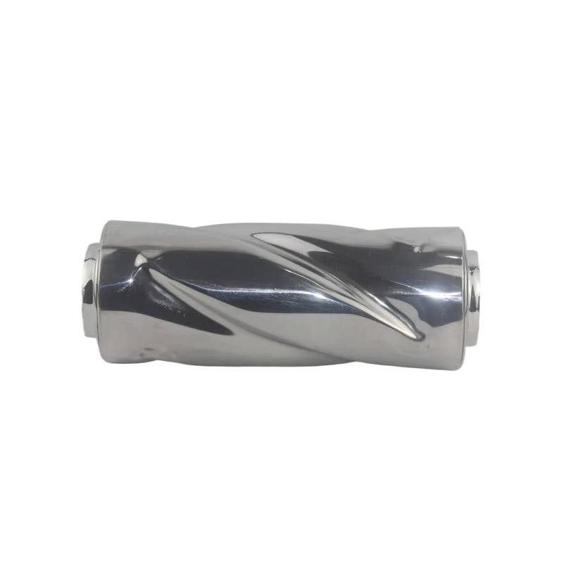 Auspuffblende Universelles Modifiziertes Edelstahl-Auspuffrohr Für Automobile, Spiral-Auspuffrohr In Der Trommel Endrohr(63mm) von CQRBNE