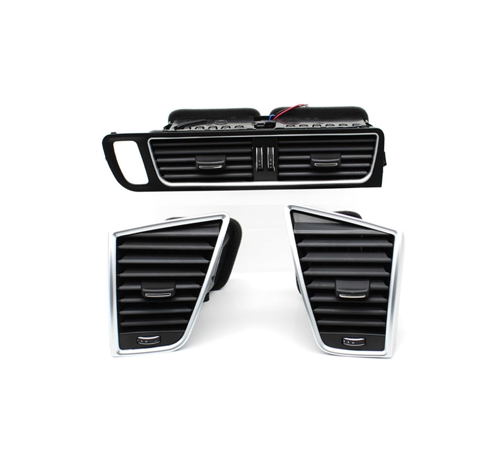 CQRBNE AC Lüftungsgitter Für Q5 2009 2010 2011 2012 2013 2014 2015 2016 2017 2018 LHD Front Klimaanlage Outlet Air Vent Montage Auto Lüftungsgitter(LHD 3pieces Set) von CQRBNE