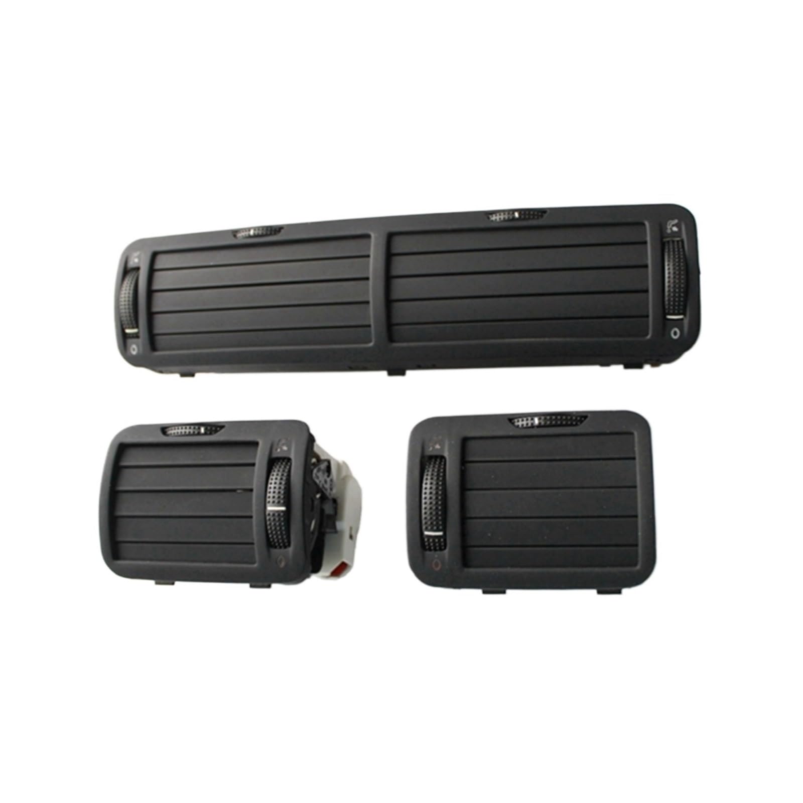 CQRBNE AC Lüftungsgitter Für Skoda Für Superb 2000-2008 3B0819728, 3B0819704D,3B0819703D Zentrale Air Vent Outlet AC Heizung Dashboard Auto Lüftungsgitter(A Set 3 Pieces) von CQRBNE