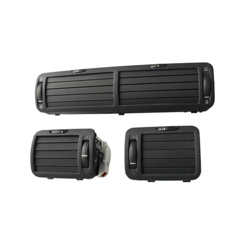 CQRBNE AC Lüftungsgitter Für Skoda Für Superb 2000-2008 3B0819728, 3B0819704D,3B0819703D Zentrale Air Vent Outlet AC Heizung Dashboard Auto Lüftungsgitter(A Set 3 Pieces) von CQRBNE