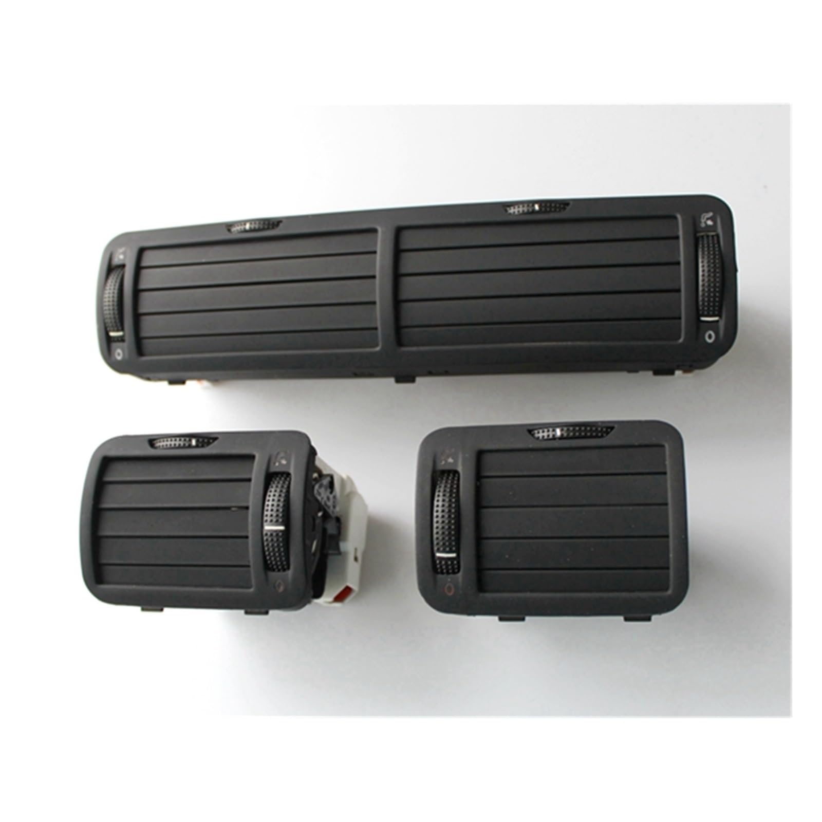 CQRBNE AC Lüftungsgitter Für VW Für Passat B3 1998 3B0819728, 3B0819704D,3B0819703D Zentrale Air Vent Outlet AC Heizung Dashboard Auto Lüftungsgitter(A Set 3 Pieces) von CQRBNE