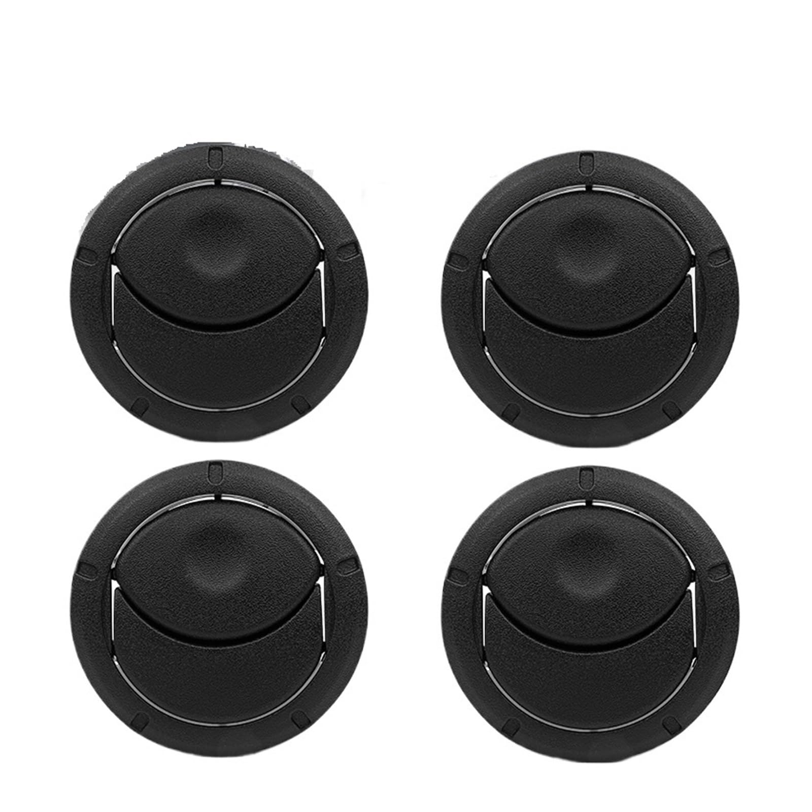 CQRBNE AC Lüftungsgitter Für Vauxhall Für Opel Für Movano B 2010-On 8200464605 1/2/4-teilige Auto-Klimaanlagen-Entlüftungsgitterabdeckung 8200212480 Auto Lüftungsgitter(4pieces Black) von CQRBNE