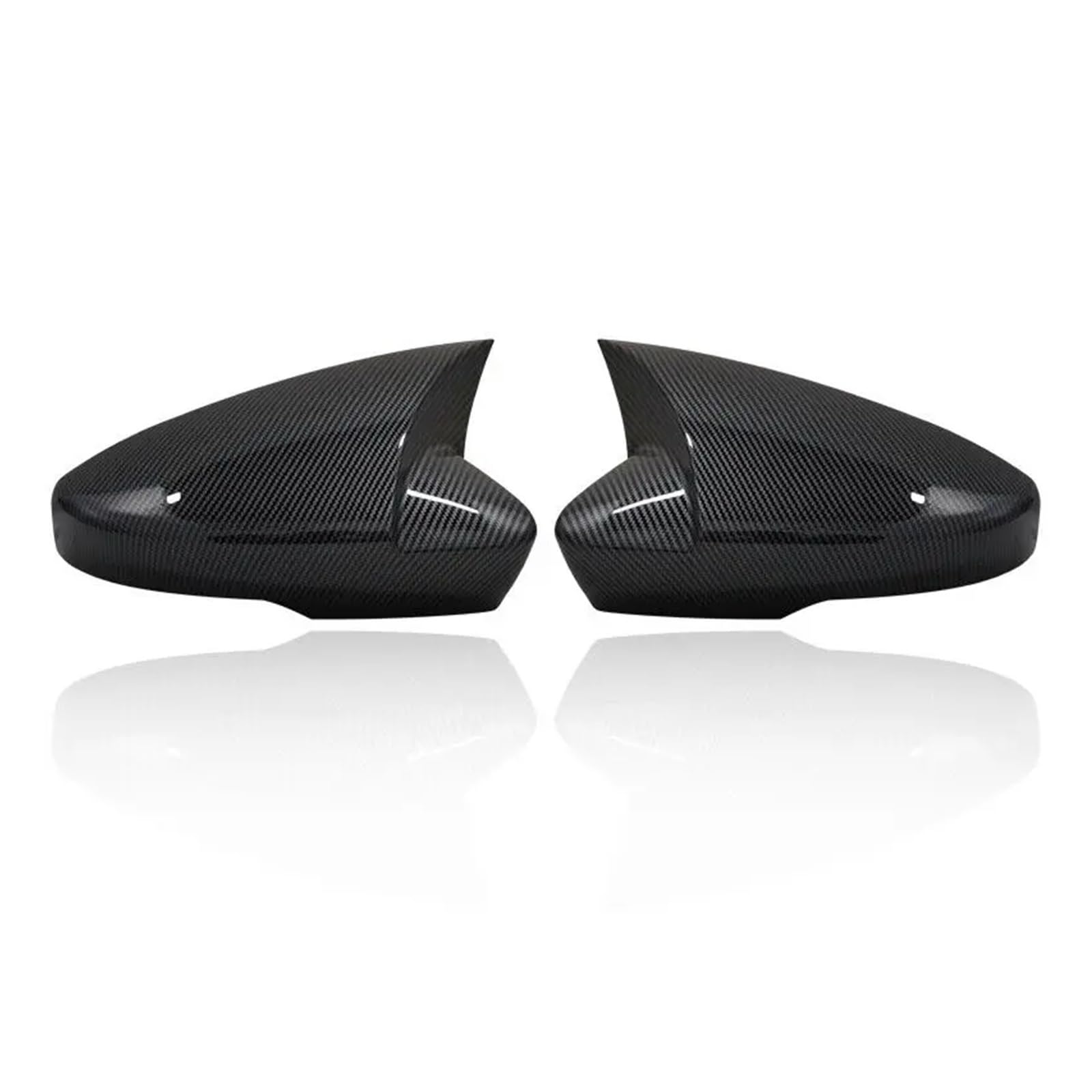 Rückspiegelkappe Für Skoda Für Octavia 2013-2019 Für VW Für T-ROC 2017-2019 Auto Rück Seite Spiegel Abdeckung Flügel Kappe Außentür Fall Tür Spiegelkappen(Carbon look) von CQRBNE