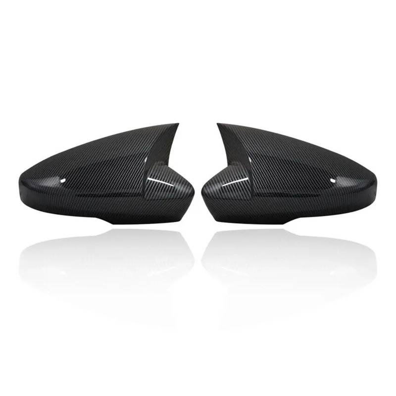 Rückspiegelkappe Für Skoda Für Octavia 2013-2019 Für VW Für T-ROC 2017-2019 Auto Rück Seite Spiegel Abdeckung Flügel Kappe Außentür Fall Tür Spiegelkappen(Carbon look) von CQRBNE
