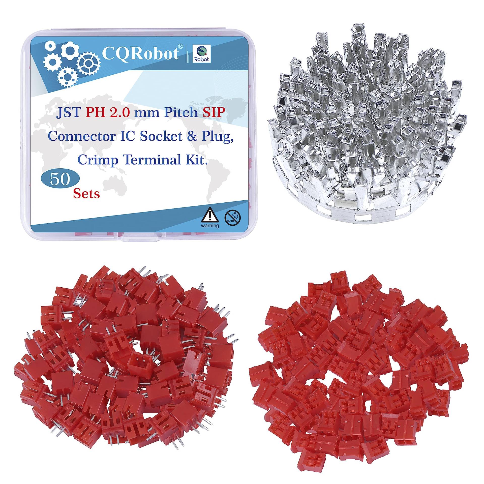 CQRobot JST Rot PH 2,0 mm Tonhöhe 2-Polige Elektronischer Steckverbinder IC Männlich Stecker, Weiblich Buchsengehäuse und T-Crimp-Klemme. 50 Sätze / 200 Teile Kabel-Platine-Adapterkabelbaugruppe. CQRobot JST Rot PH 2,0 mm Tonhöhe 2-Polige Elektronischer Steckverbinder IC Männlich Stecker, Weiblich Buchsengehäuse und T-Crimp-Klemme. 50 Sätze / 200 Teile Kabel-Platine-Adapterkabelbaugruppe. von CQRobot