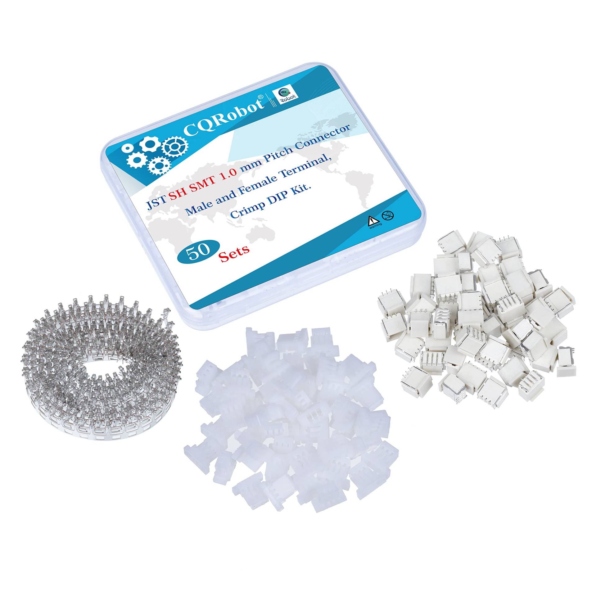CQRobot JST SH SMD 1,0 mm Tonhöhe 3-Polige Elektronischer Steckverbinder IC Männlich Stecker, Weiblich Buchsengehäuse und T-Crimp-Klemme. 50 Sätze / 250 Teile Kabel-Platine-Adapterkabelbaugruppe. CQRobot JST SH SMD 1,0 mm Tonhöhe 3-Polige Elektronischer Steckverbinder IC Männlich Stecker, Weiblich Buchsengehäuse und T-Crimp-Klemme. 50 Sätze / 250 Teile Kabel-Platine-Adapterkabelbaugruppe. von CQRobot