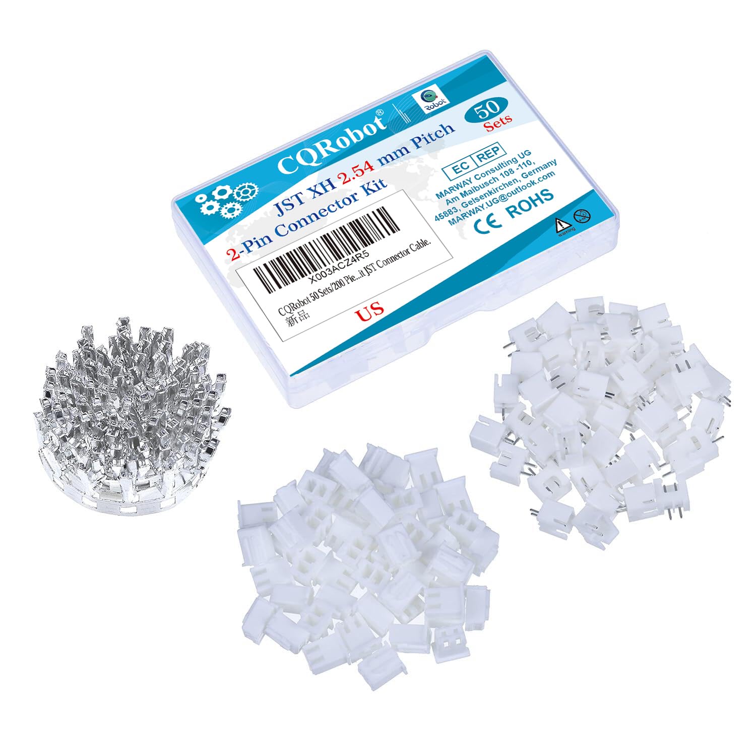 CQRobot JST XH 2,54 mm Tonhöhe 2-Polige Elektronischer Steckverbinder IC Männlich Stecker, Weiblich Buchsengehäuse und T-Crimp-Klemme. 50 Sätze / 200 Teile Kabel-Platine-Adapterkabelbaugruppe. CQRobot JST XH 2,54 mm Tonhöhe 2-Polige Elektronischer Steckverbinder IC Männlich Stecker, Weiblich Buchsengehäuse und T-Crimp-Klemme. 50 Sätze / 200 Teile Kabel-Platine-Adapterkabelbaugruppe. von CQRobot