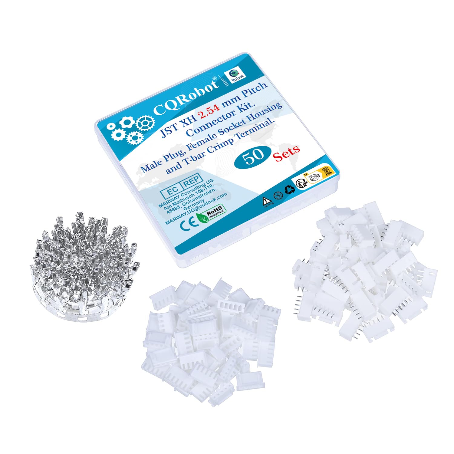 CQRobot JST XH 2,54 mm Tonhöhe 5-Polige Elektronischer Steckverbinder IC Männlich Stecker, Weiblich Buchsengehäuse und T-Crimp-Klemme. 50 Sätze / 350 Teile Kabel-Platine-Adapterkabelbaugruppe. CQRobot JST XH 2,54 mm Tonhöhe 5-Polige Elektronischer Steckverbinder IC Männlich Stecker, Weiblich Buchsengehäuse und T-Crimp-Klemme. 50 Sätze / 350 Teile Kabel-Platine-Adapterkabelbaugruppe. von CQRobot