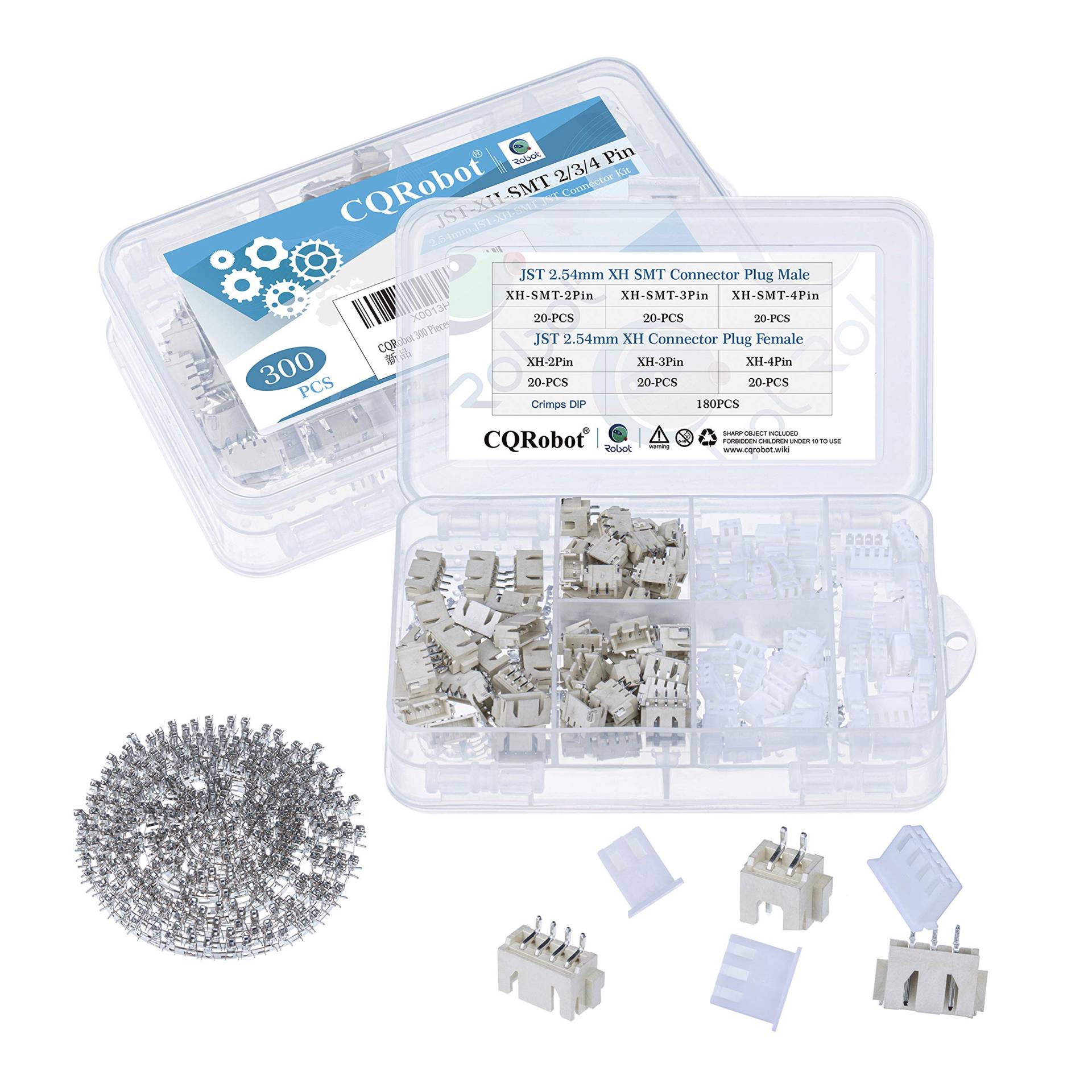 CQRobot JST XH SMT 2,54 mm Tonhöhe 2-Polige/3-Polige/4-Polige Steckverbinder IC Männlich Stecker, Weiblich Buchsengehäuse und T-Crimp-Klemme.60 Sätze/300 Teile Kabel-Platine-Adapterkabelbaugruppe. CQRobot JST XH SMT 2,54 mm Tonhöhe 2-Polige/3-Polige/4-Polige Steckverbinder IC Männlich Stecker, Weiblich Buchsengehäuse und T-Crimp-Klemme.60 Sätze/300 Teile Kabel-Platine-Adapterkabelbaugruppe. von CQRobot