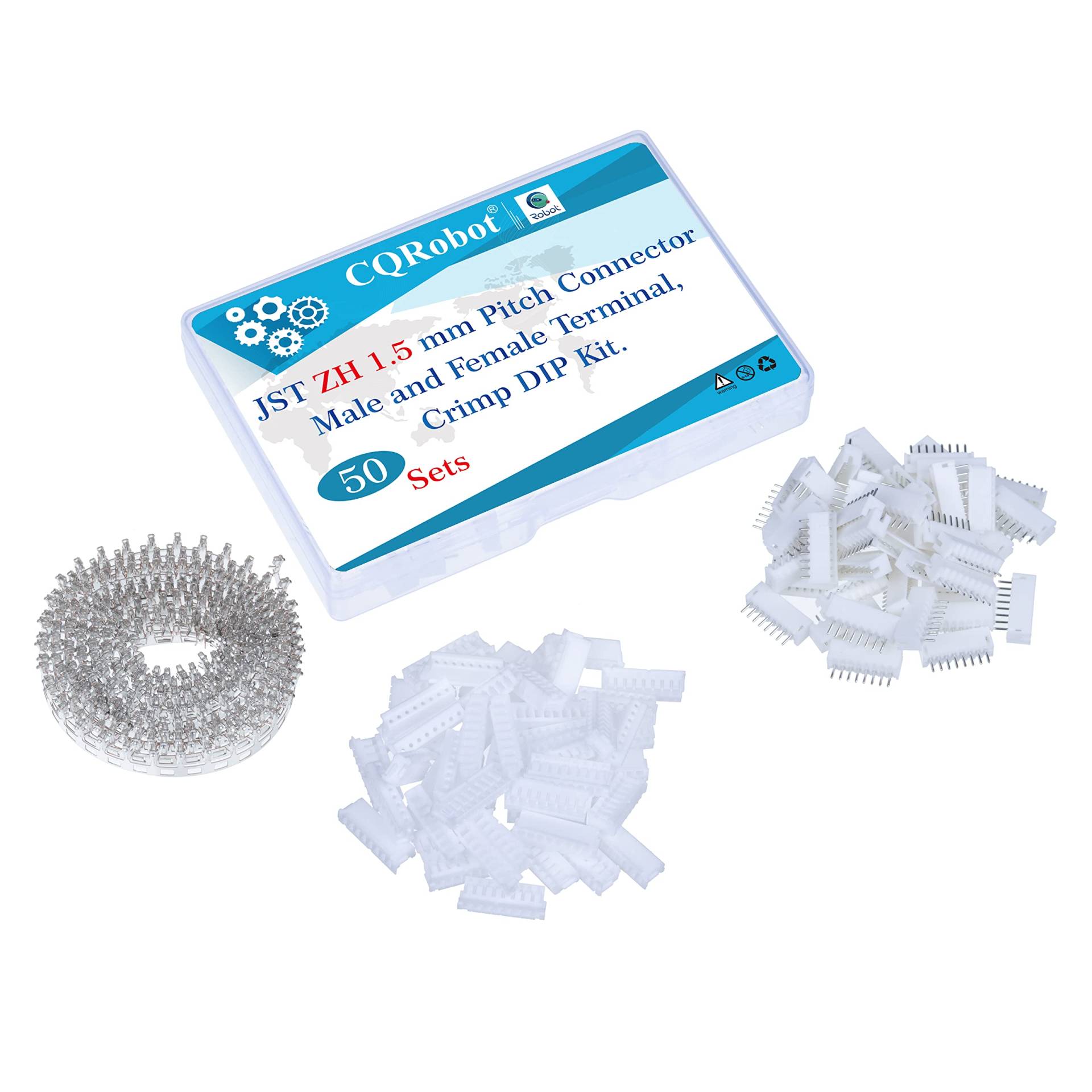 CQRobot JST ZH 1,5 mm Tonhöhe 8-Polige Elektronischer Steckverbinder IC Männlich Stecker, Weiblich Buchsengehäuse und T-Crimp-Klemme. 50 Sätze / 500 Teile Kabel-Platine-Adapterkabelbaugruppe. CQRobot JST ZH 1,5 mm Tonhöhe 8-Polige Elektronischer Steckverbinder IC Männlich Stecker, Weiblich Buchsengehäuse und T-Crimp-Klemme. 50 Sätze / 500 Teile Kabel-Platine-Adapterkabelbaugruppe. von CQRobot
