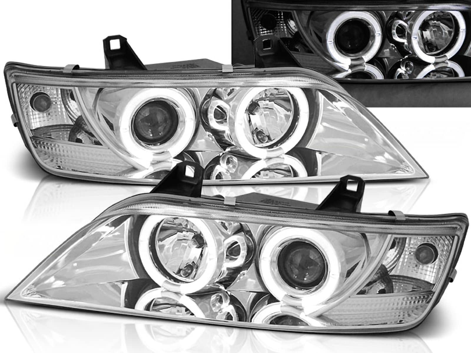 Angel Eyes Scheinwerfer für BMW Z3 96-02 Standlichtringe chrom von CR-Lights