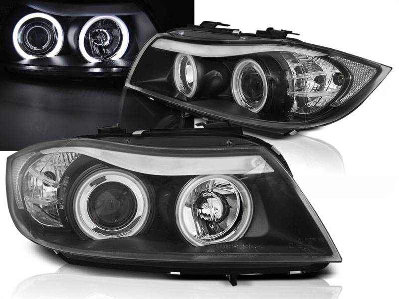 CCFL Angel Eyes Scheinwerfer Set für BMW 3er E90/E91 03.2005-08.2008- von CR-Lights