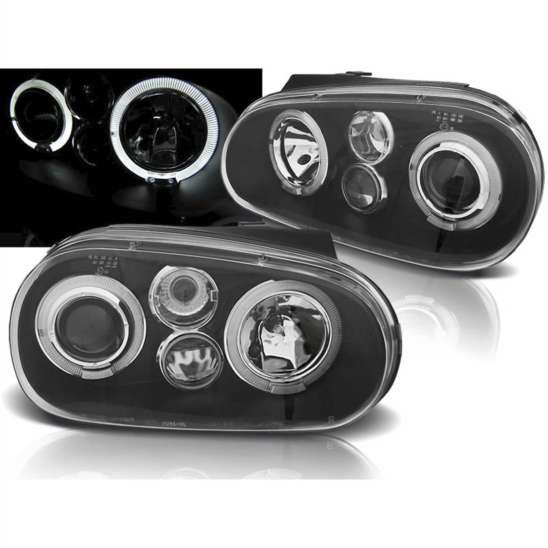 CR-Lights LED Angel Eyes Scheinwerfer für VW Golf IV 4 schwarz inkl NSW 09.1997-09.2003 CR-Lights LED Angel Eyes Scheinwerfer für VW Golf IV 4 schwarz inkl NSW 09.1997-09.2003 von CR-Lights