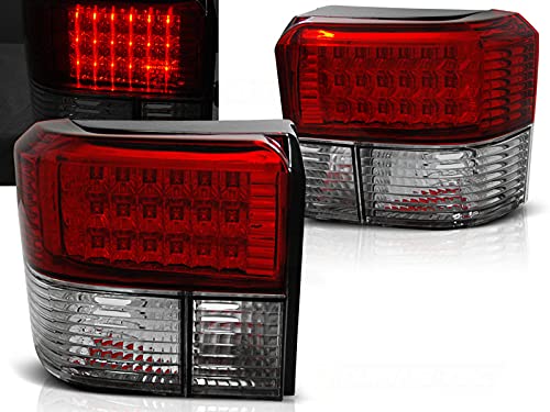 CR-Lights LED Rückleuchten in chrom rot für VW T4 1990-2003 von CR-Lights