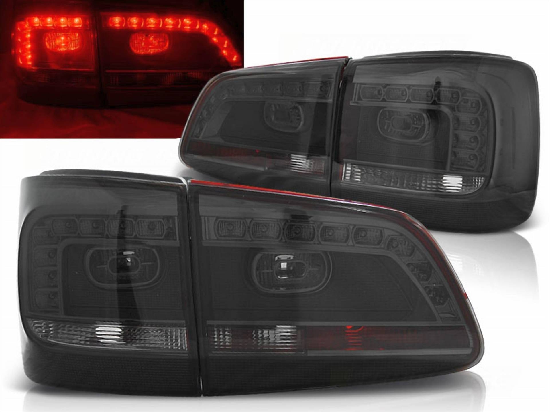 CR-Lights LED Rückleuchten in smoke matt für VW Touran GP2 08.2010-2015 von CR-Lights