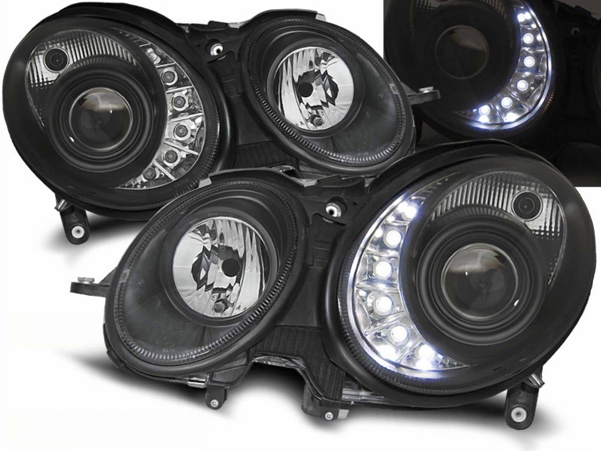 CR-Lights LED Scheinwerfer Set in chrom für Mercedes W211 E-Klasse 03.2002-04.2006 VorMOPF CR-Lights LED Scheinwerfer Set in chrom für Mercedes W211 E-Klasse 03.2002-04.2006 VorMOPF von CR-Lights