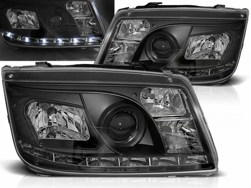 CR-Lights LED Scheinwerfer Set in schwarz für VW Bora 1J2 09.1998-05.3005 von CR-Lights