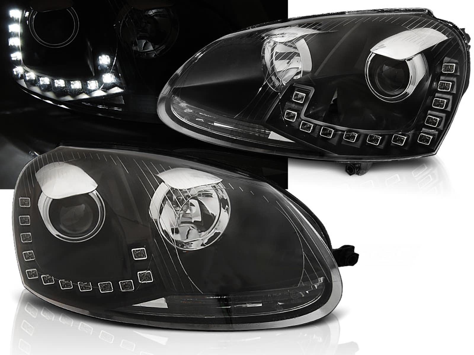 CR-Lights LED Tagfahrlicht Scheinwerfer in schwarz für VW Golf 5 V 10.2003-09 CR-Lights LED Tagfahrlicht Scheinwerfer in schwarz für VW Golf 5 V 10.2003-09 von CR-Lights
