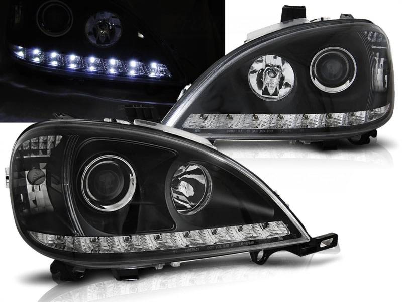 Tuning-Tec Led Scheinwerfer Set in schwarz für Mercedes W163 ML 09.2001-2005 von Tuning-Tec