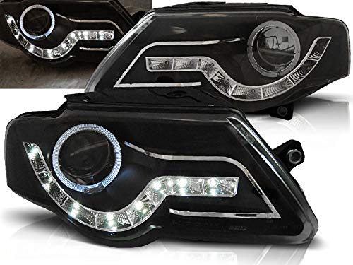 CR-Lights Led Scheinwerfer Set in schwarz für VW Passat B6 3C 03.2005-2010 von CR-Lights