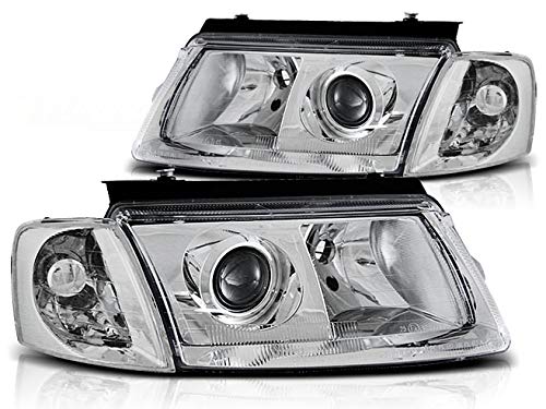 CR-Lights Für VW Passat B5 3B 11.1996-08.2000 Scheinwerfer H7/H7 chrom von CR-Lights