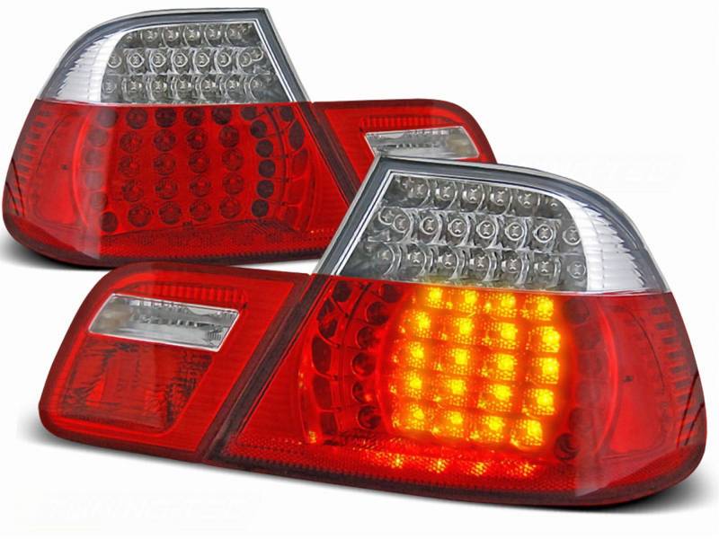 LED Rückleuchten Set rot weiß für BMW E46 04.1999-03.2003 COUPE von CR-Lights