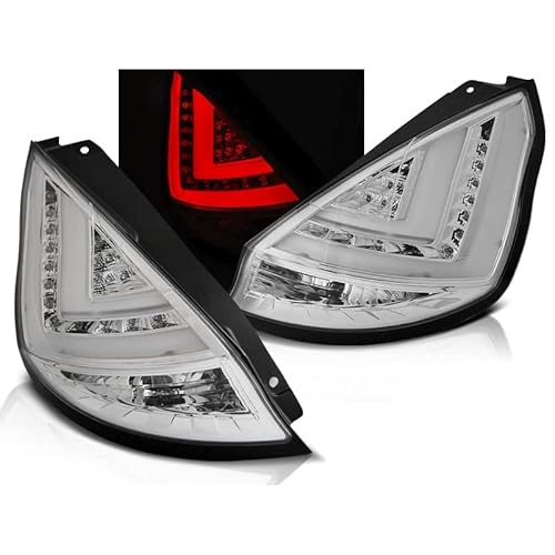 LED Lightbar Rückleuchten in chrom für Ford Fiesta MK7 2008-2012 von CR-Lights