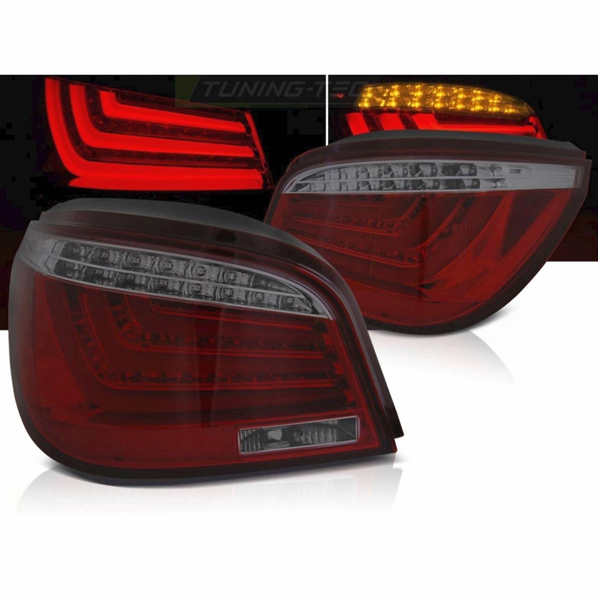 LED Lightbar Rückleuchten in rot matt für BMW E60 07.2003-02.2007 von CR-Lights
