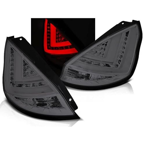 LED Lightbar Rückleuchten in smoke für Ford Fiesta MK7 2012-2015 HB von CR-Lights