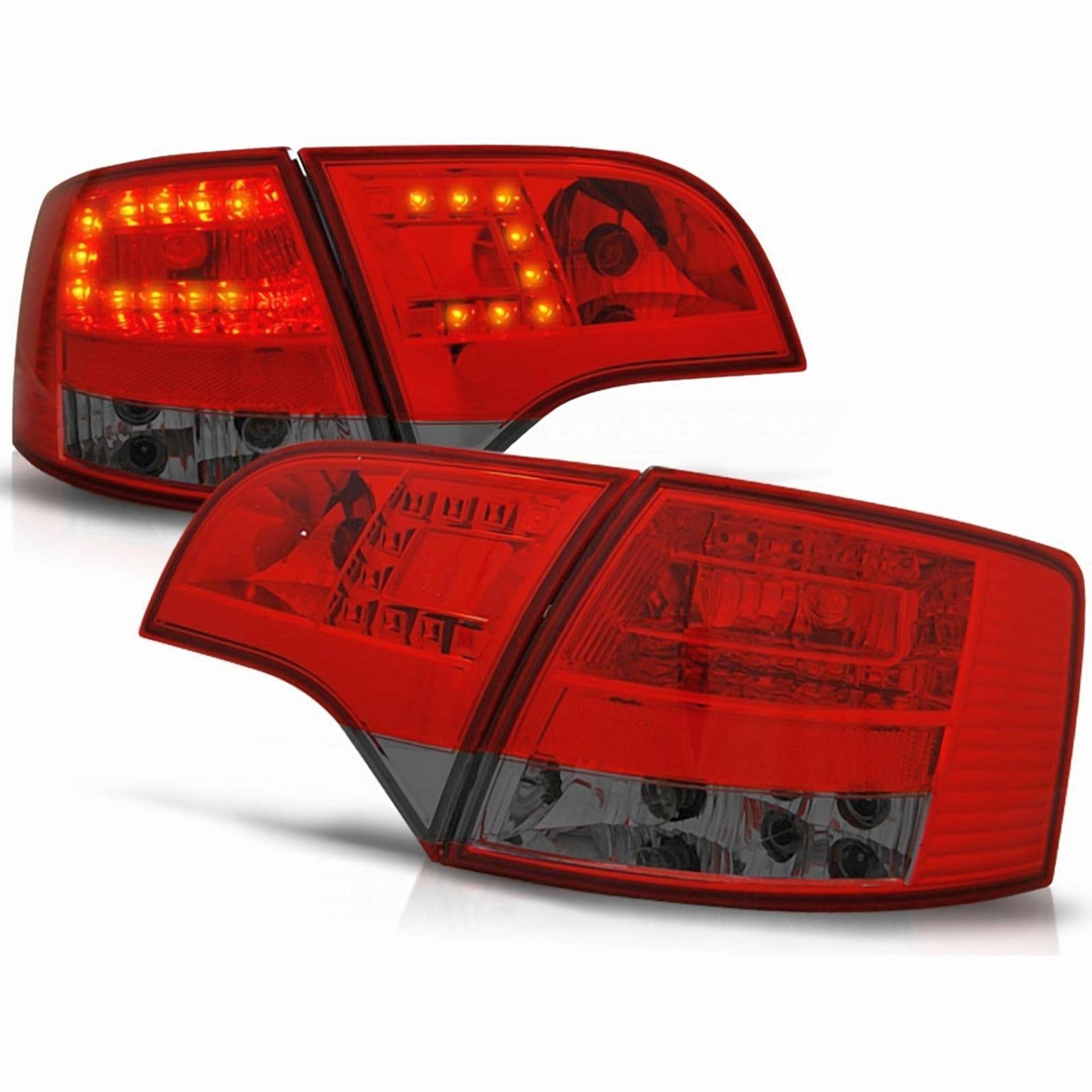 LED Rückleuchten Set rot matt für Audi A4 B7 11.04-03.08 Avant von CR-Lights