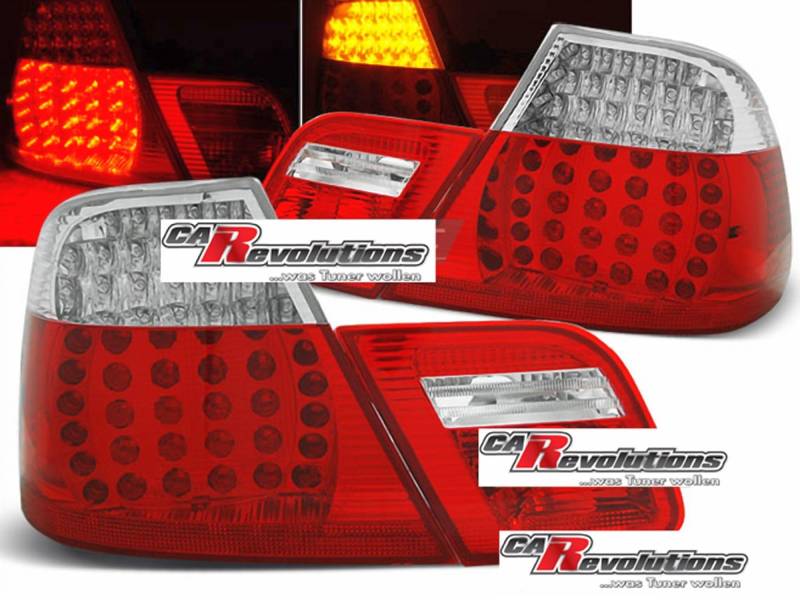 LED Rückleuchten Set rot weiß für BMW E46 04.1999-03.2003 COUPE von CR-Lights